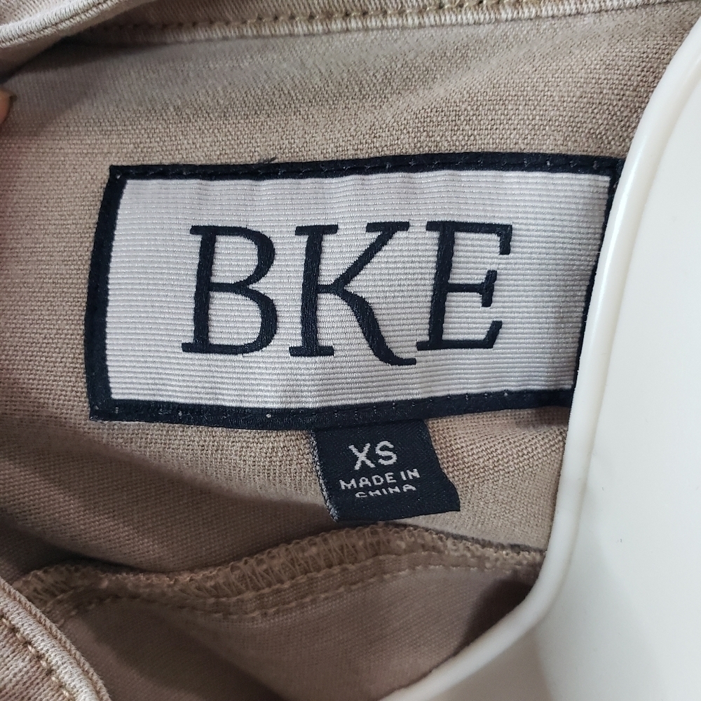 BKE Washed Tan Lace Up Cuffa Utility Jacket size Xtra Small - Picture 4 of 9